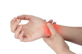 wrist with carpal tunnel syndrome