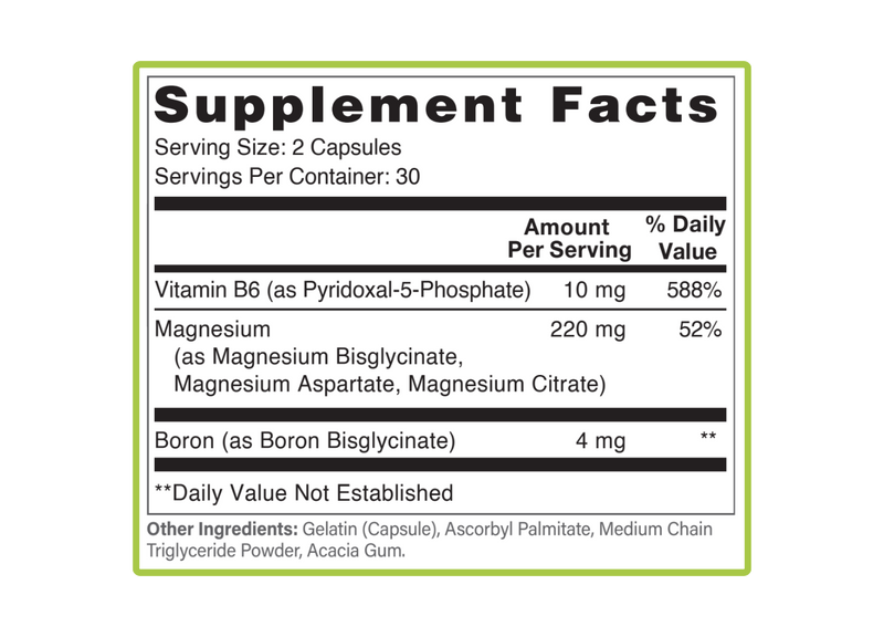 Triple Mag supplement facts panel