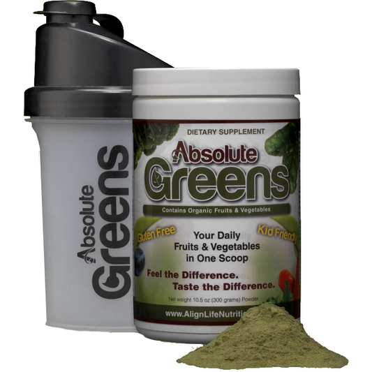Aceva Absolute Greens Shaker and Bottle